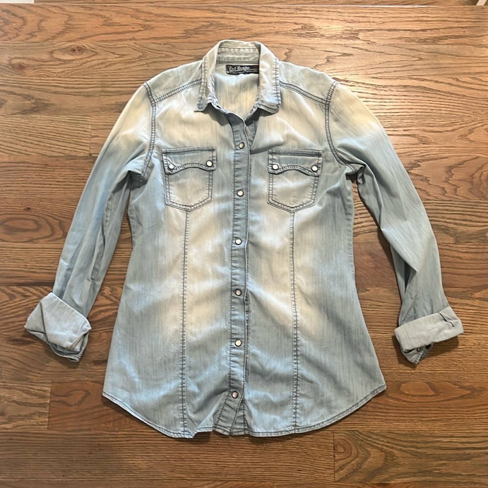 TRF Denim Shirt Size Small EUC